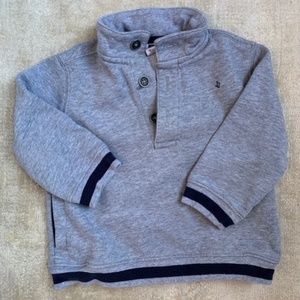 Janie & Jack button sweatshirt with collar